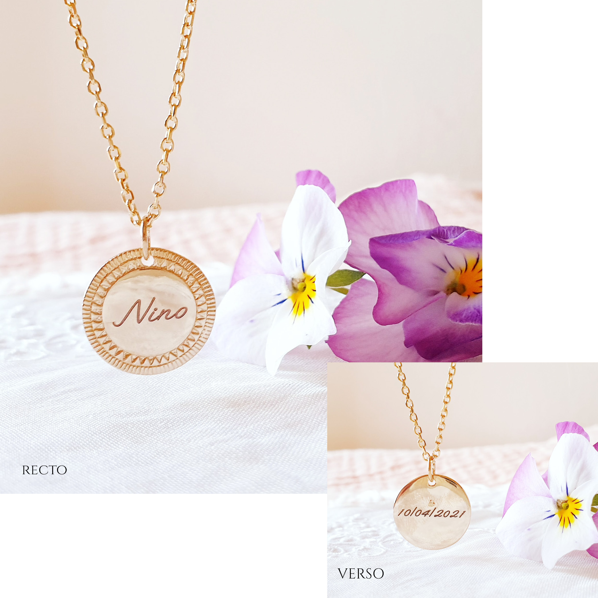 bijou femme personnalise collier prenom