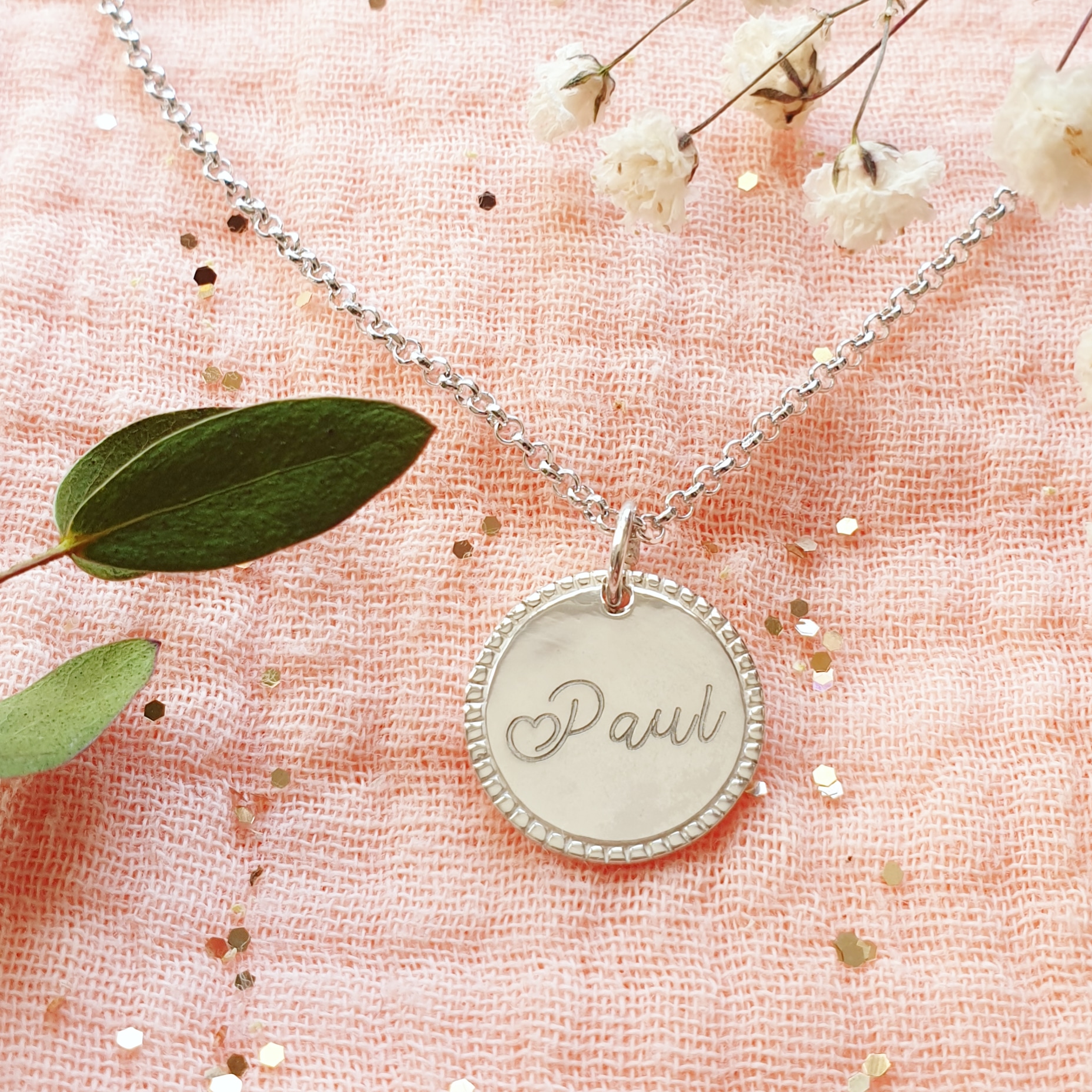 bijou femme personnalise argent
