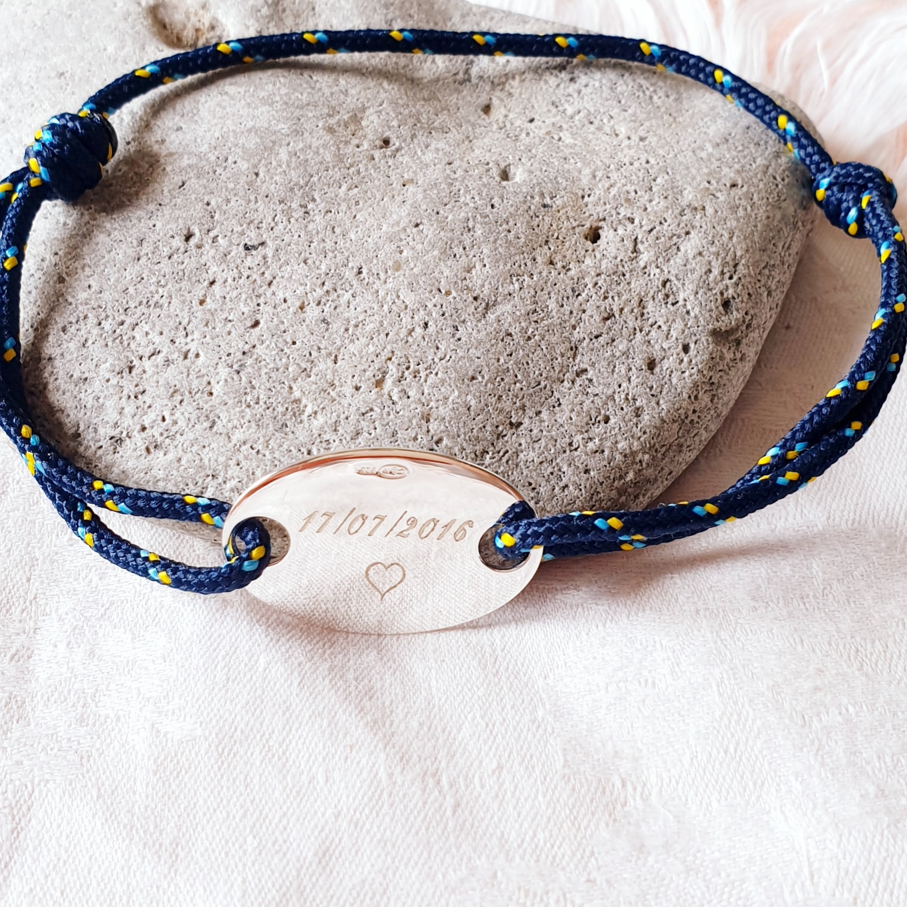 cadeau pour homme bracelet personnalise cordon marin