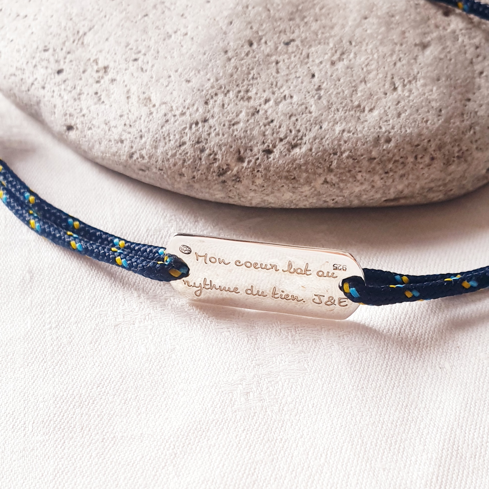 bracelet homme cordon marin a personnaliser