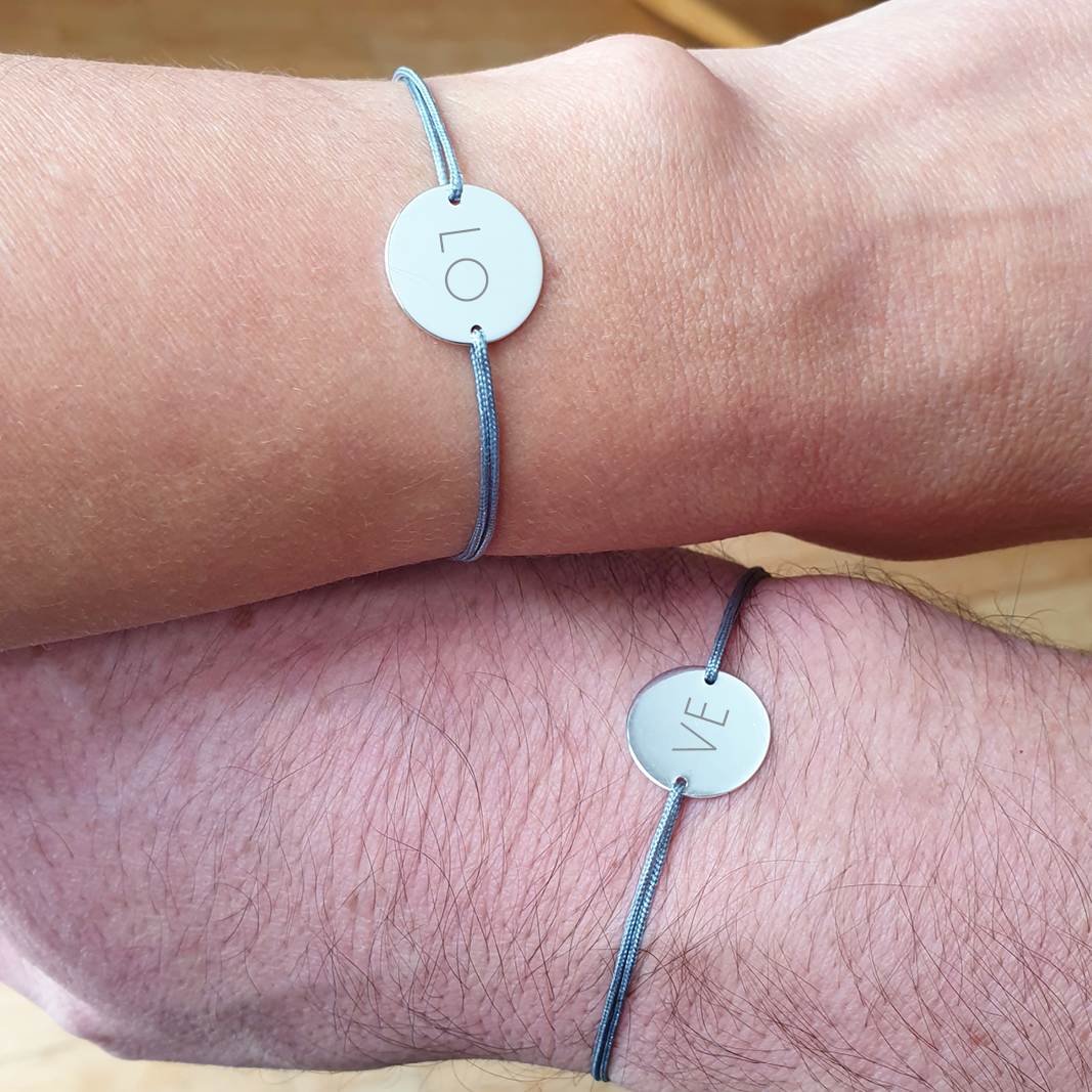 duo de bijoux homme femme love inseparable