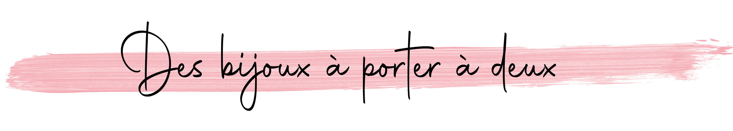 des bijoux a porter a deux