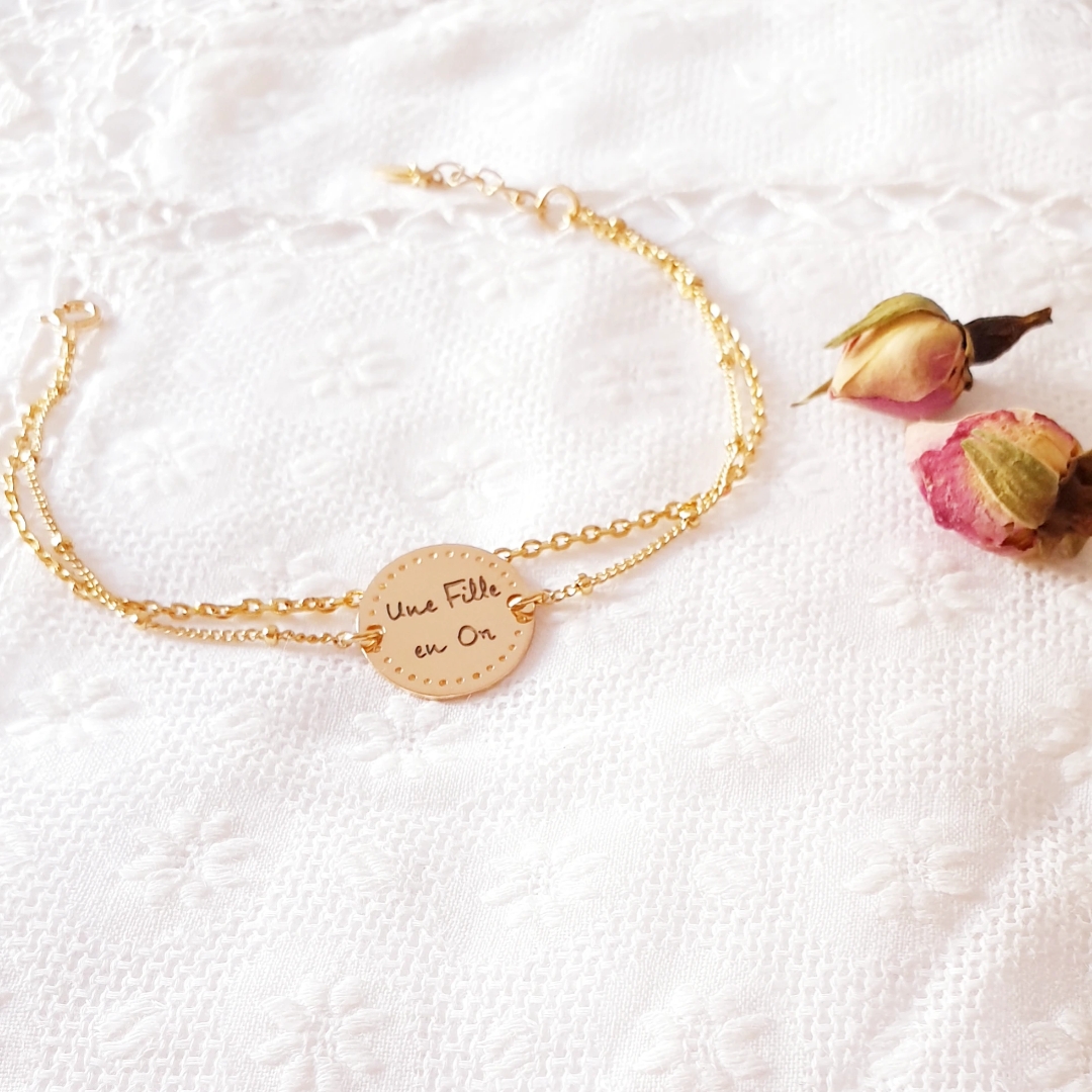 bracelet pour une amie une fille en or 