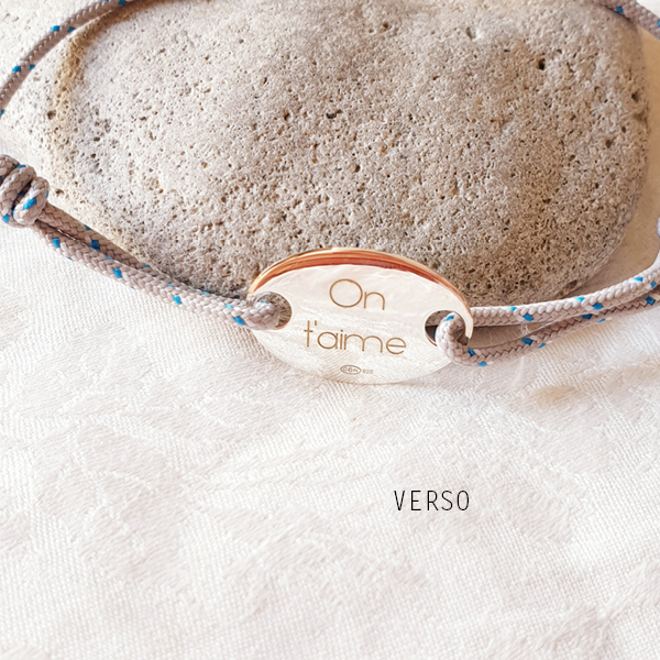 bijou personnalises on t'aime bracelet cordon marin pour homme
