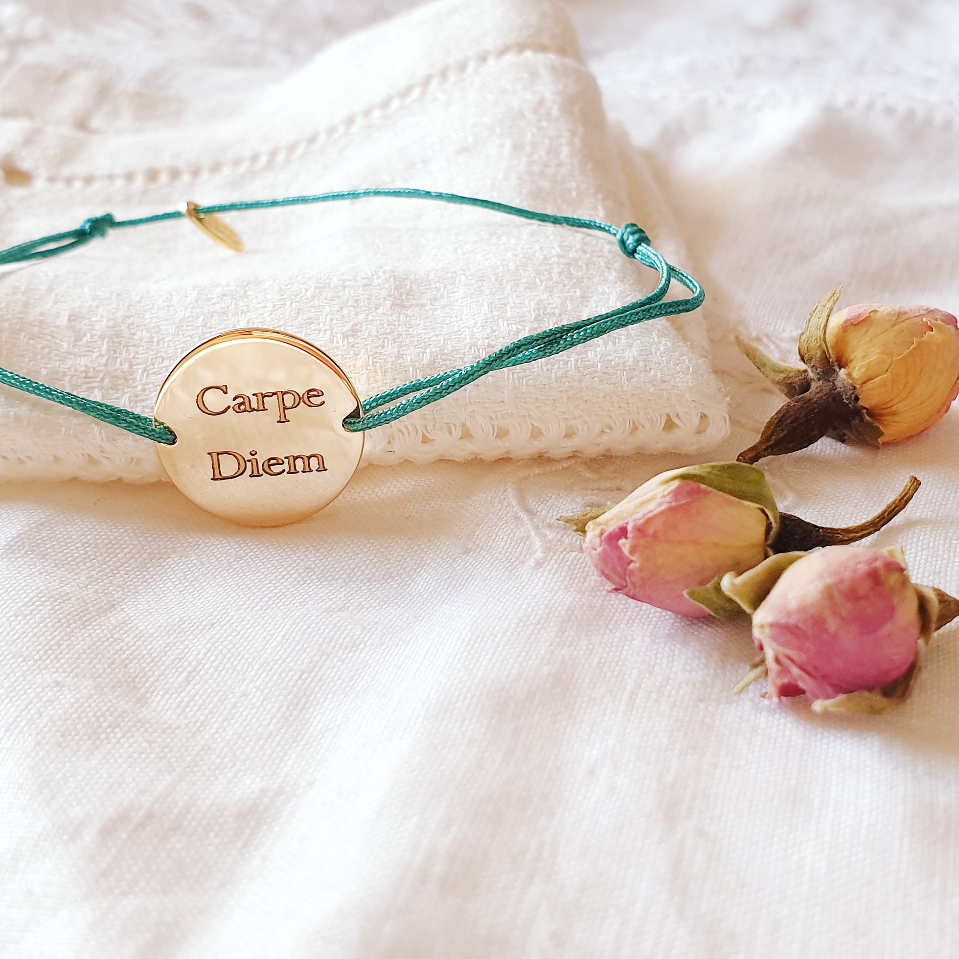 bracelet carpe diem message adoree