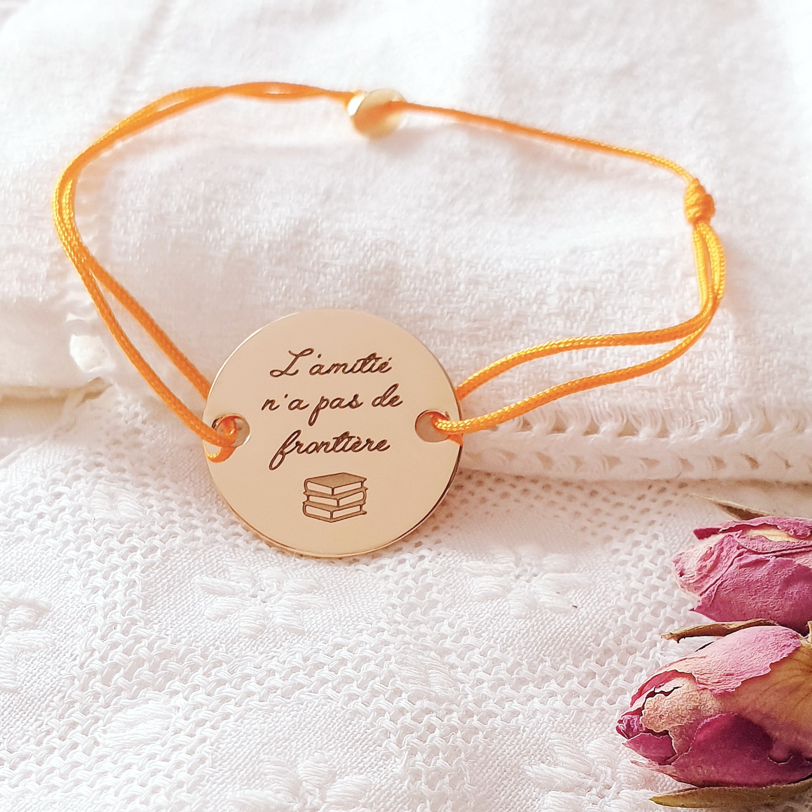 bracelet message amitie amie dessin libre grande adoree