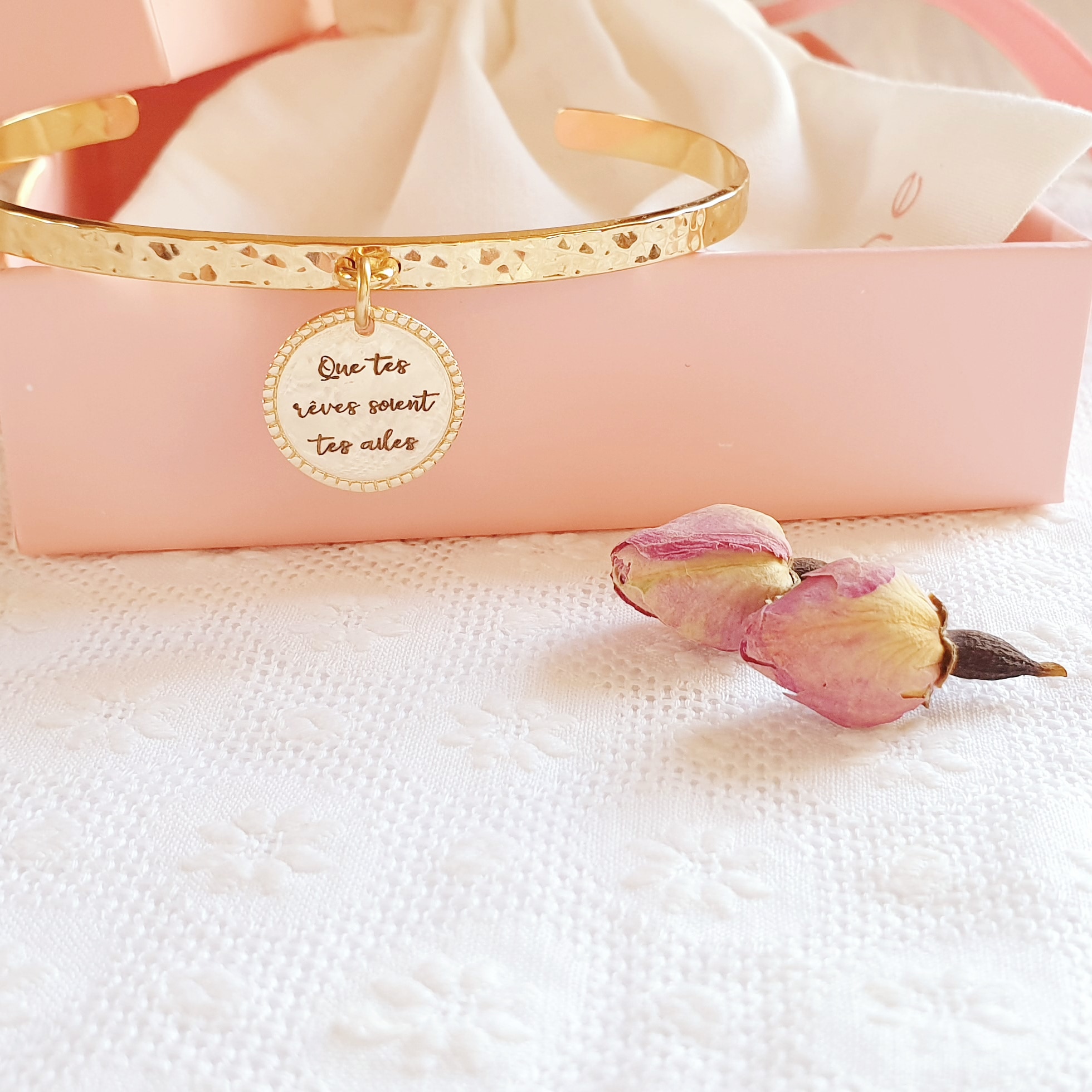 jonc personnalise message reves idole