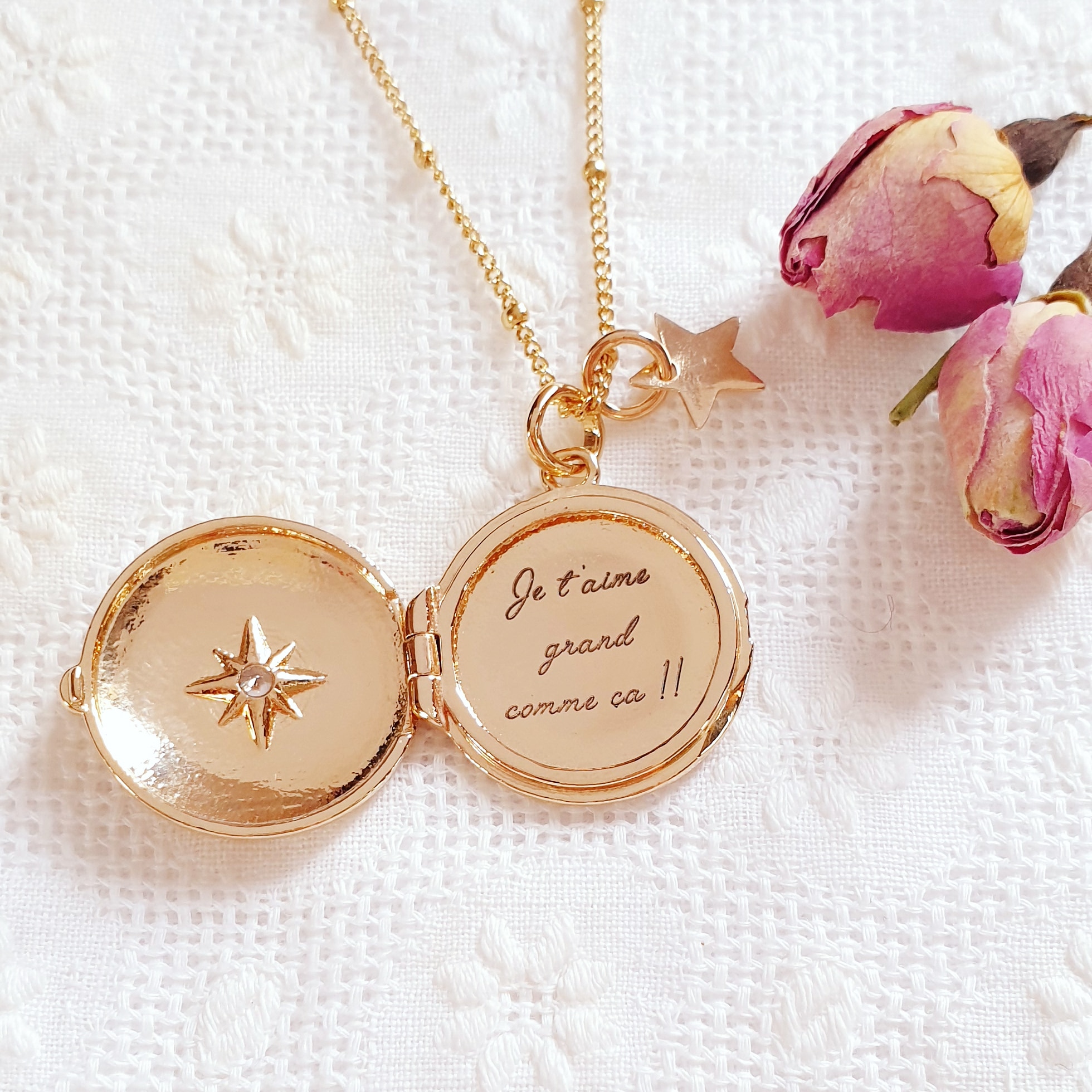 medaillon qui s ouvre pour cadeau femme