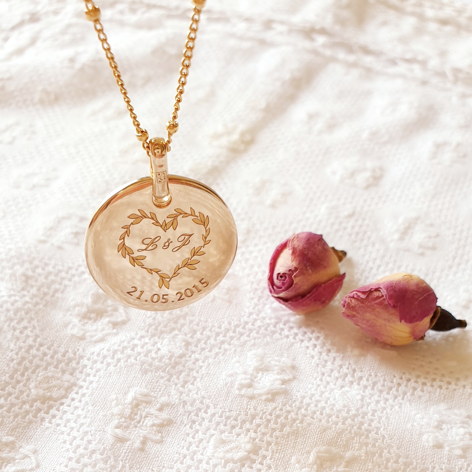 cadeau mariage bijou en plaque or