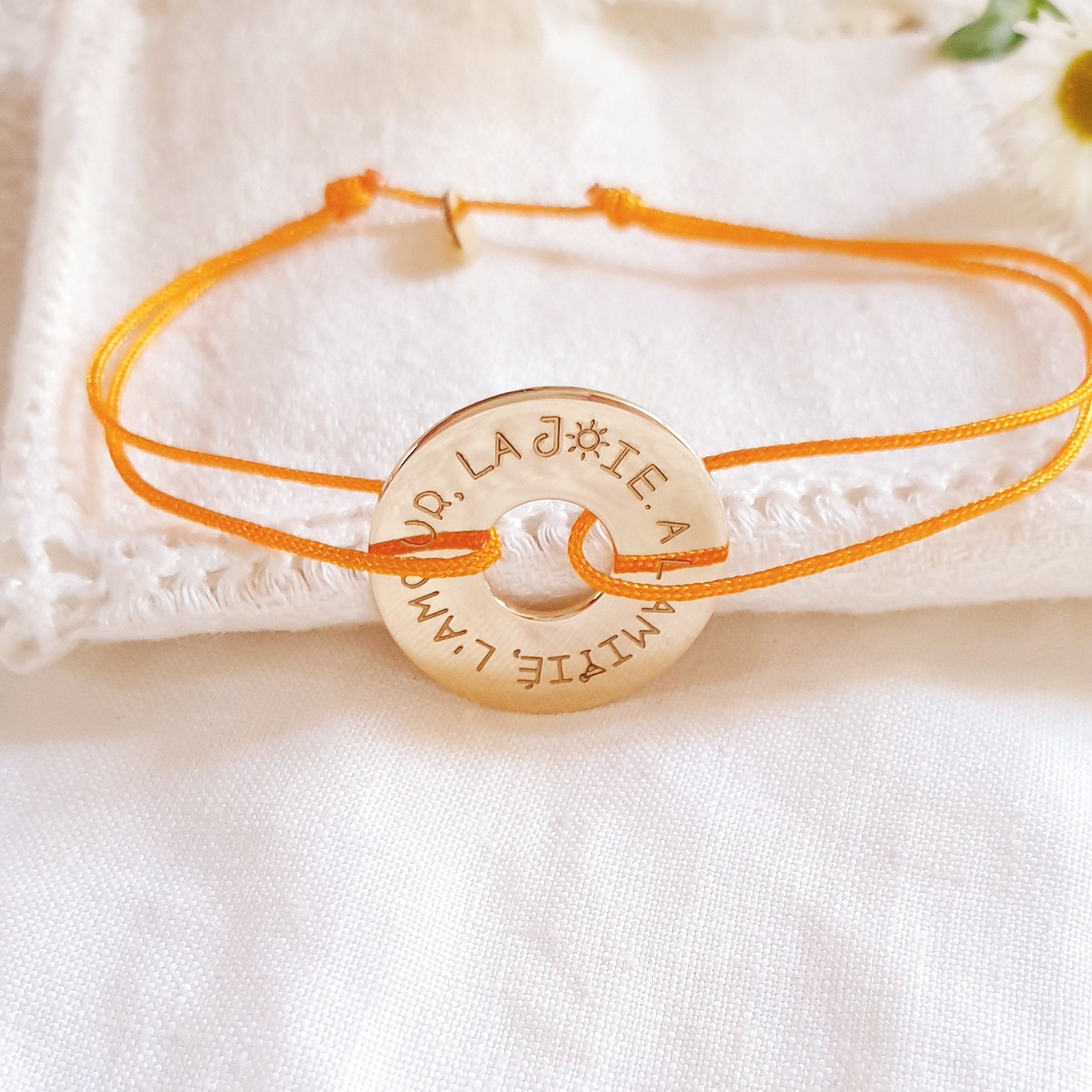 bracelet cible a l amitie l amour la joie