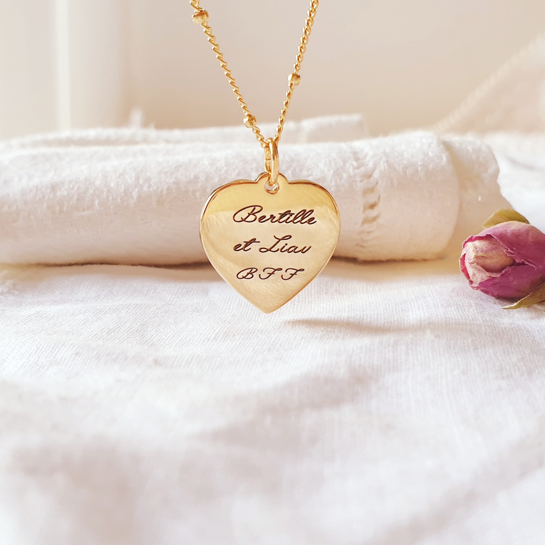 collier amitie bff coeur pour amies copines