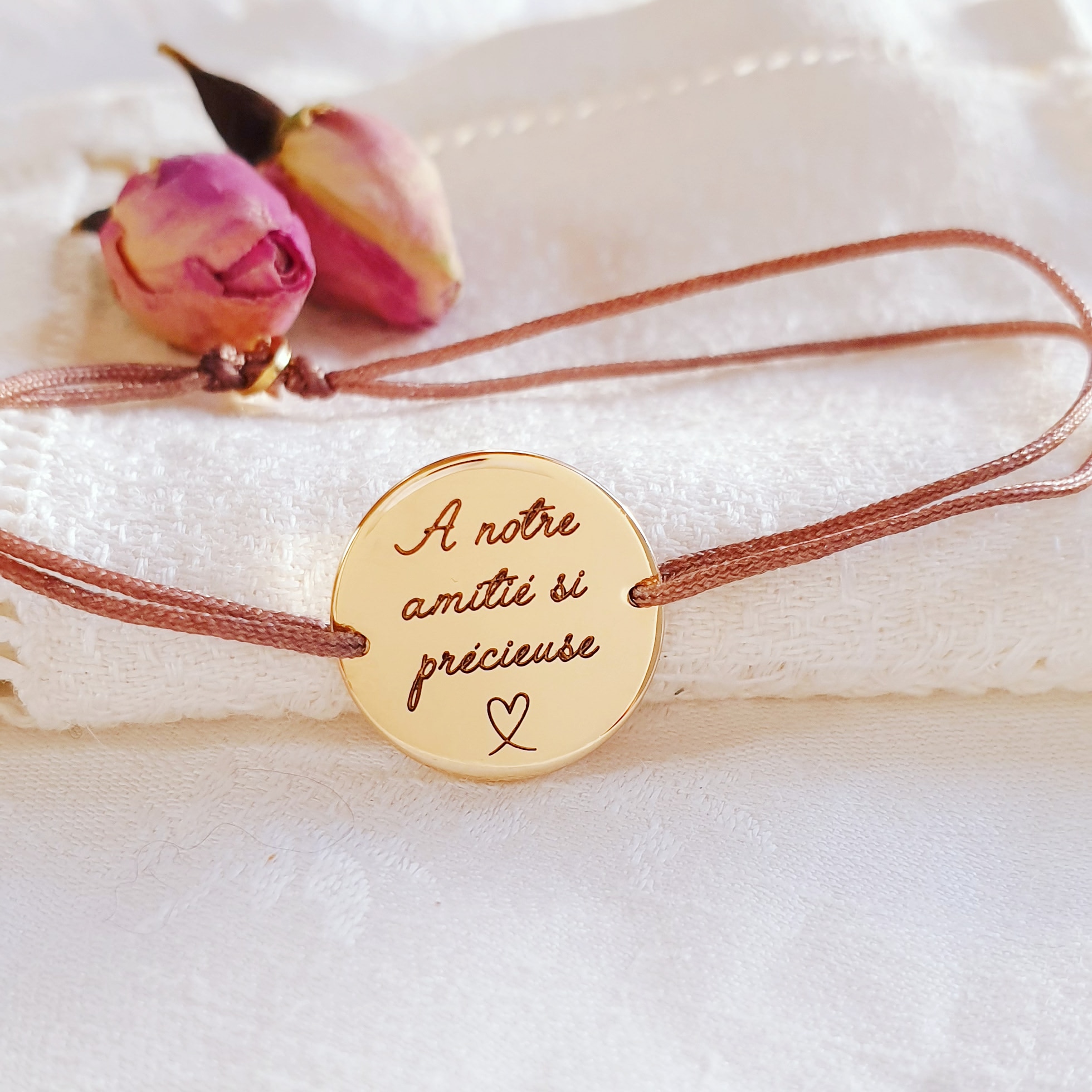 bracelet cordon personnalisable amie