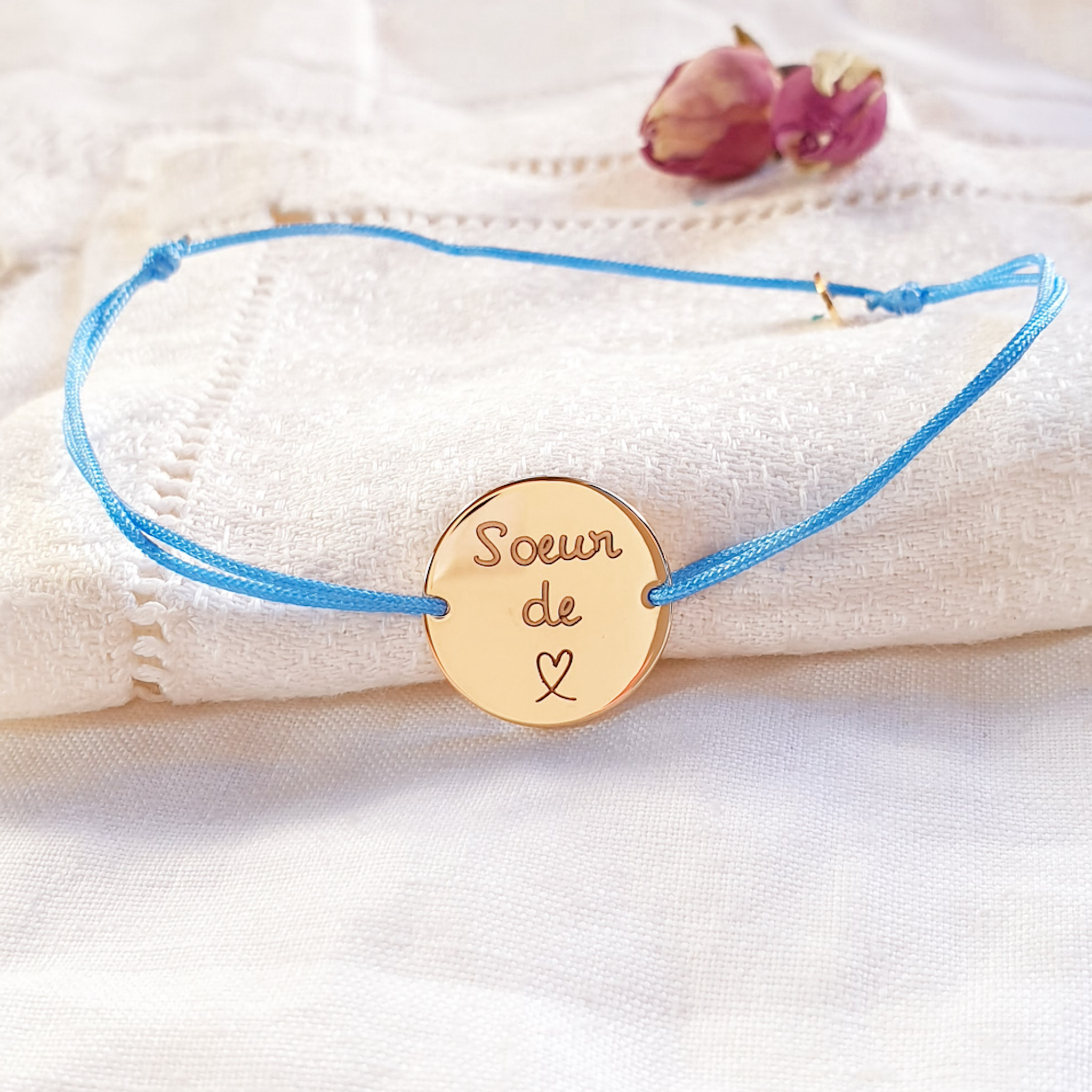 bracelet cordon personnalisable amitie soeur