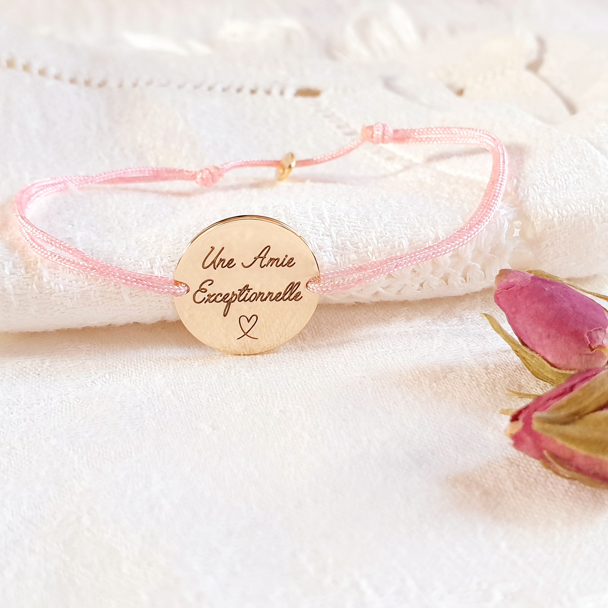 bracelet cordon personnalise amitie 