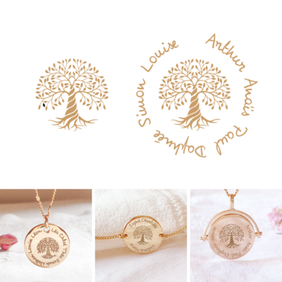 Modele de gravure arbre de vie