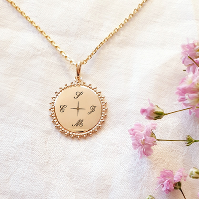 bijou personnalise femme medaille plaque or