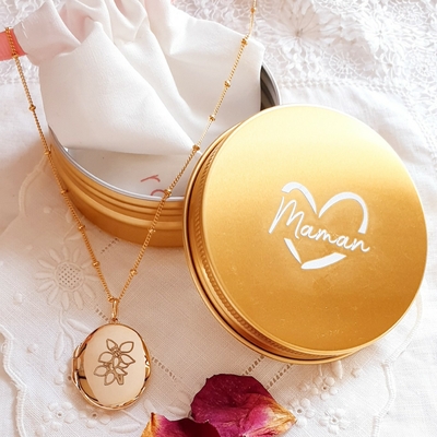 cadeau personnalise maman bijou boite gravee