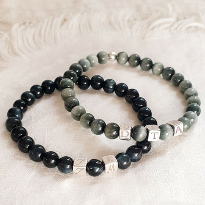 bracelet homme personnalise pierre