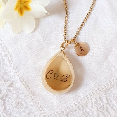 collier grosesse bola initiales