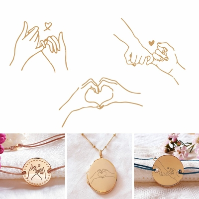 dessin mains a graver amitie amour
