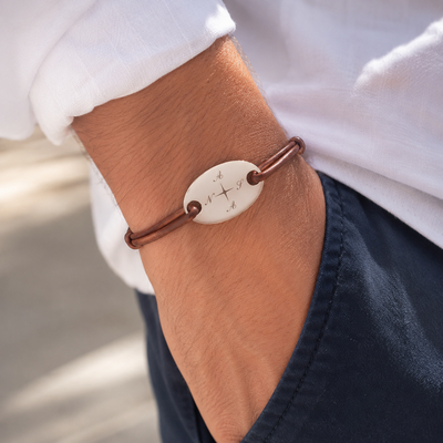 bracelet-papa-rose-des-vents-initiales-enfants