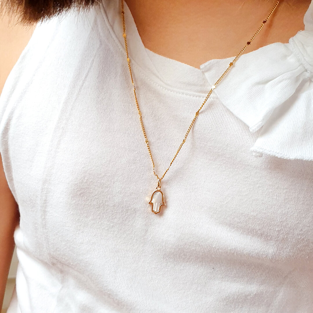 Collier Vintage Or Et Perles De Nacre Blanc - État Impeccable - Modèle 2337