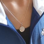 collier enfant garcon argent medaille personnalisable reveuse