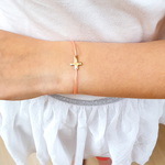 bracelet cordon croix religieuse personnalisable prenom