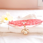 pendentif grave initiale enfant bracelet cadeau religieux ange saint liberty®