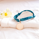 bracelet petite fille bapteme communion cadeau religieux charmante liberty® bleu