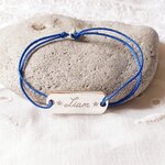 bracelet garcon prenom personnalise cordon fin