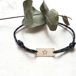 bracelet argent personnalisable garcon etoile
