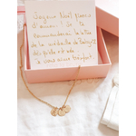 medailles personnalises noel mot initiale
