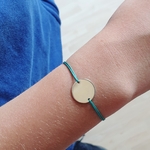 bracelet personnalise grave garcon medaille ronde