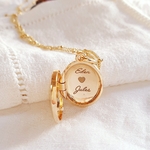 collier avec prenom coeur