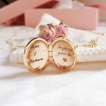 collier personnalise fille medaillon coeur