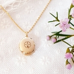 pendentif personnalise trefle porte bonheur