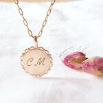 collier chaine femme initiales enfant