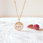 collier femme initiales enfants cadeau maman