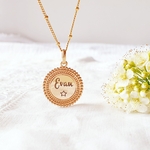 collier avec prenom etoile