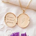 collier personnalise message