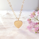 collier personnalisable medaille coeur