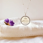 collier personnalisable maman