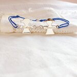 bracelet personnalise argent lettre