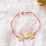 bracelet personnalisable maman mamie initiales enfant ange