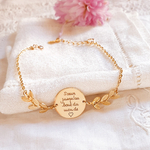 bracelet personnalise soeur coeur