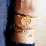 bracelet prenom naissance jonc personnalise