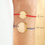 bracelet personnalisable petits points  cordon delicate