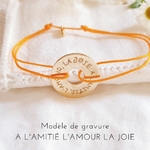 bracelet cible personnalise a l amitie amie