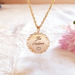collier fille personnalise amour coeur